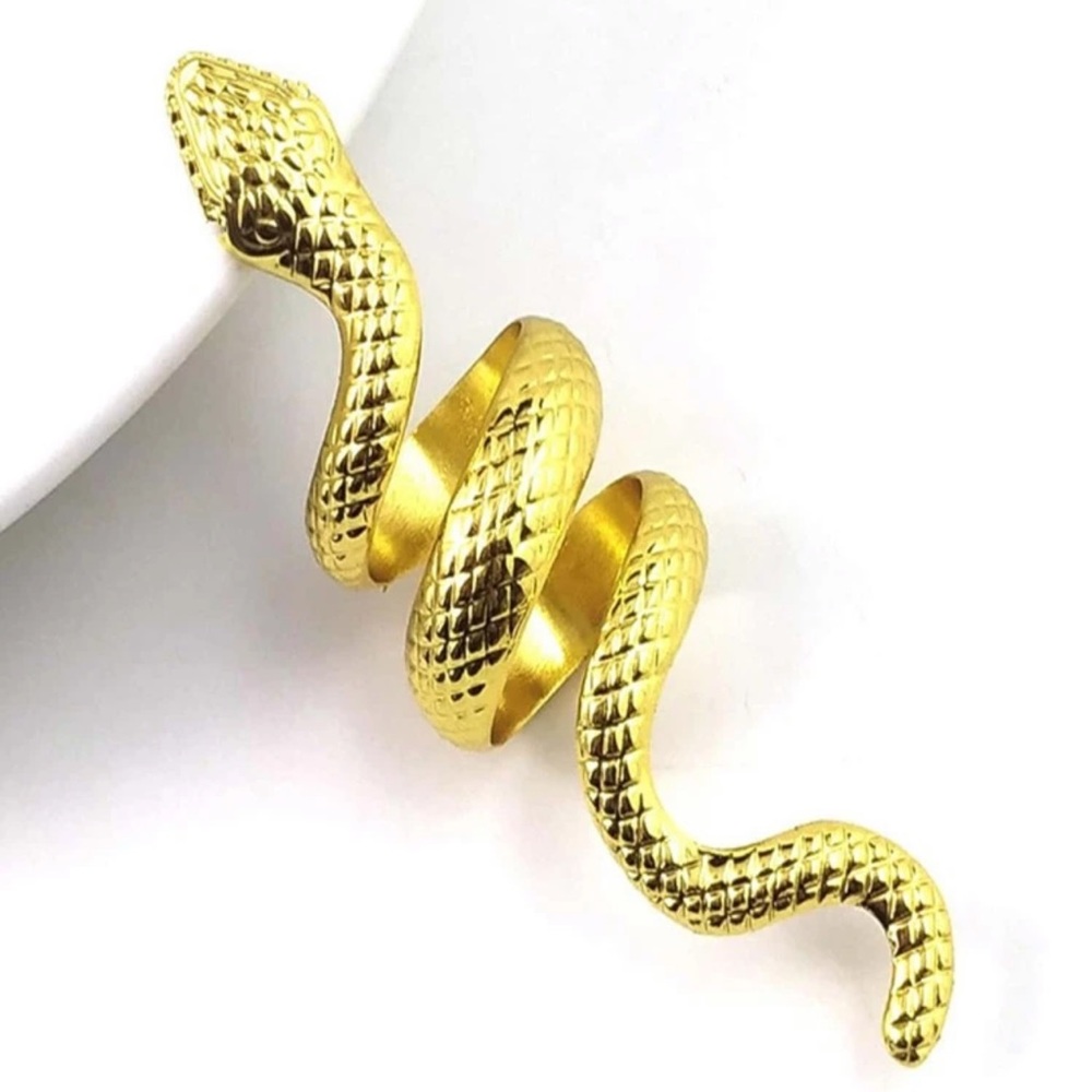 π Lovely Long Snake Wrap Ring π - Picture 5 of 6